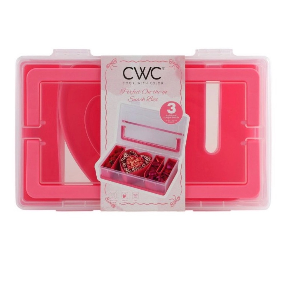 Cook With Color I Love U Sentiment Snack Box Food Storage Container - Picture 5 of 5